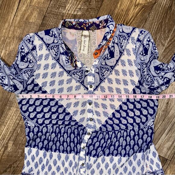 Aratta Silent Journey Paisley Moroccan Tunic Size Small - Picture 13 of 16